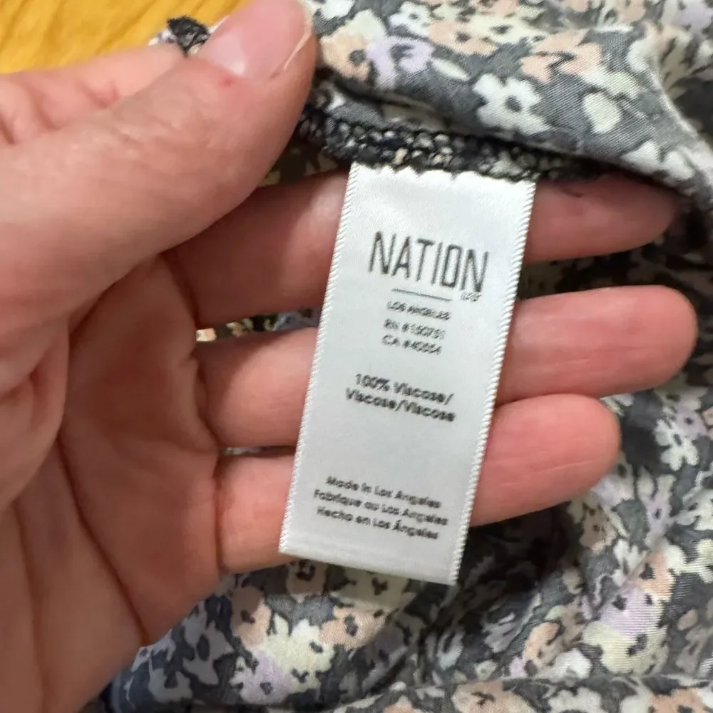 Nation LTD Womens Ditsy Floral Mini Skirt Viscose Size MED Y2K